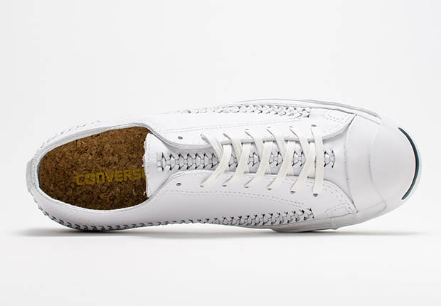 Converse Jack Purcell Woven Pack White Leather 4