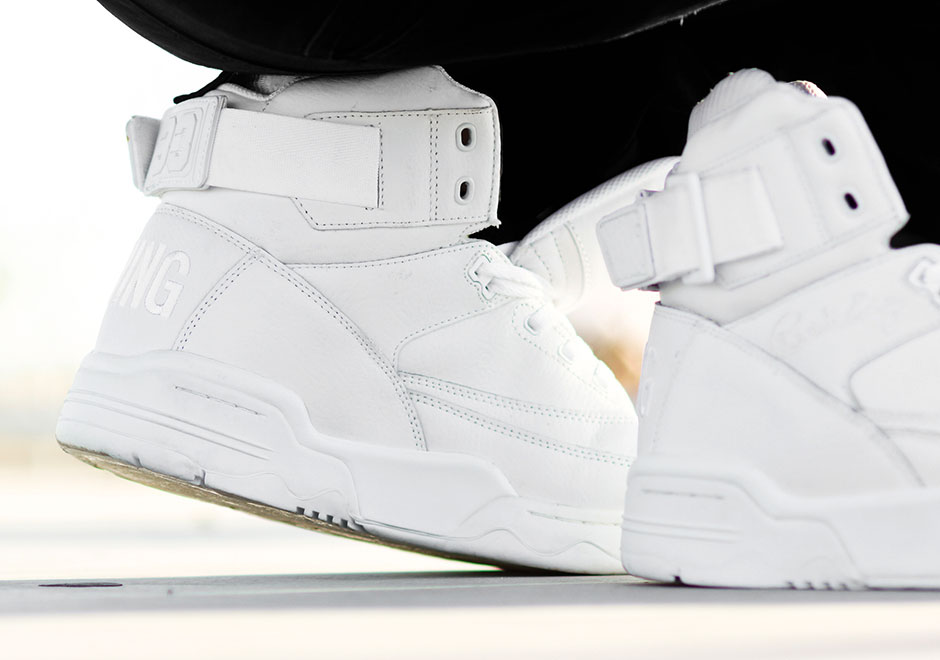 patrick ewing shoes all white