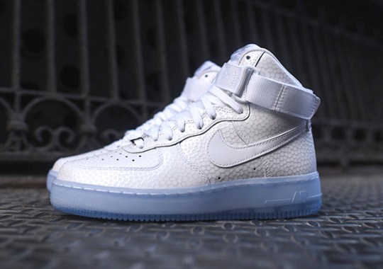 Icy Soles on the Nike Womens Air Force 1 High “Pearl”