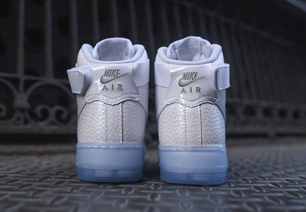Nike Air Force 1 High Womens Pearl White Clear Sole 4
