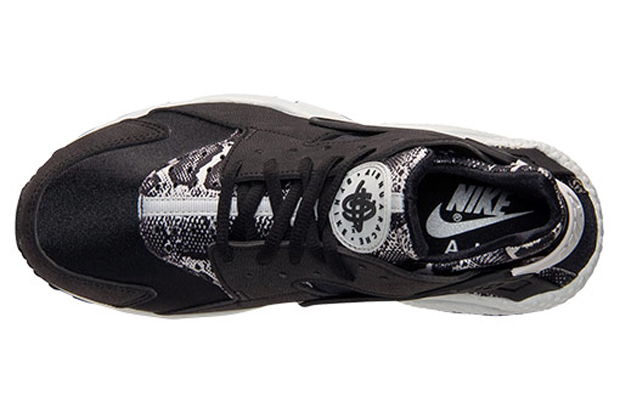 Nike Air Huarache Snakeskin Black White 05