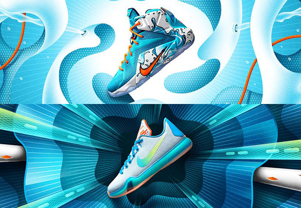 Two Aquatic Themed Nike Basketball Exclusives For Kids Release Tomorrow