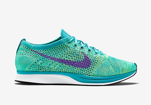 Nike Flyknit Racer - Sport Turquoise - Hyper Grape - Volt - SneakerNews.com