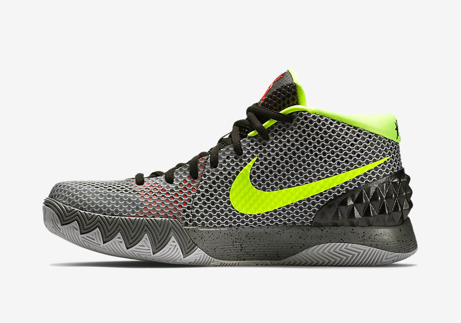 Nike Kyrie 1 Deep Pewter Tumbled Grey Night Silver Volt 5