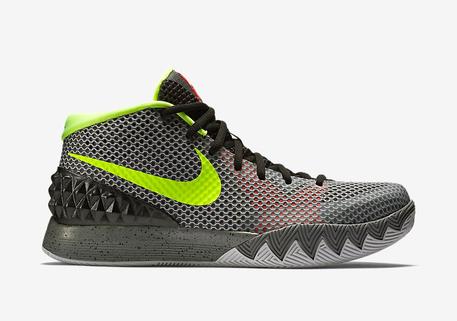 Nike Kyrie 1 Deep Pewter Tumbled Grey Night Silver Volt 6