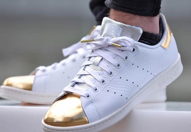Gold-Toe Stan Smiths Are Releasing Soon SneakerNews.com