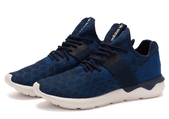 adidas Tubular Prime Knit in Two Tones of Blue