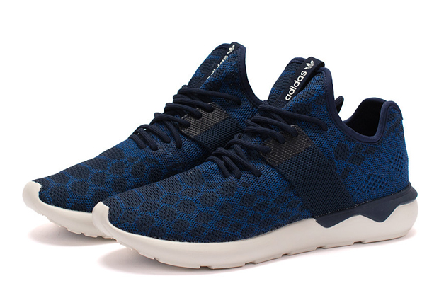 adidas Tubular Prime Knit in Two Tones of Blue