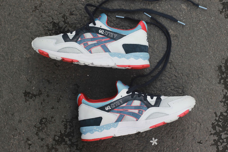 Asics gel lyte store v red white