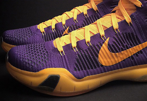 A True LA Lakers Colorway Of The Nike Kobe 10 Elite Appears