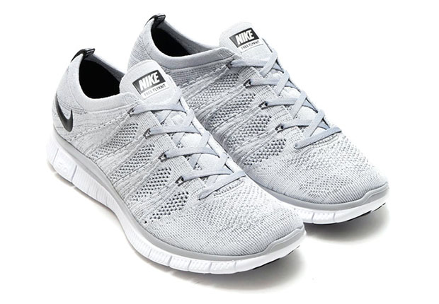 Nike free flyknit store nsw wolf grey