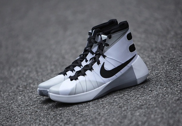 Nike Hyperdunk 2015 White Grey Black 2