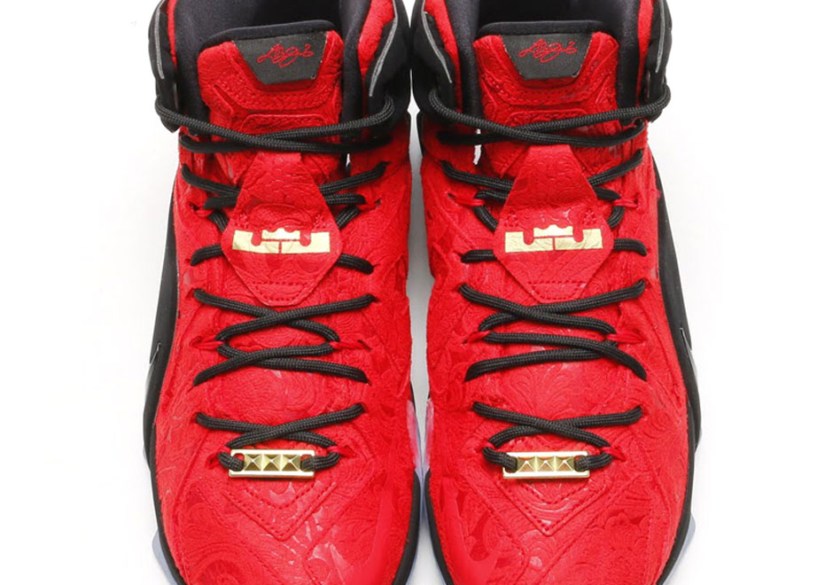 lebron 12 red paisley