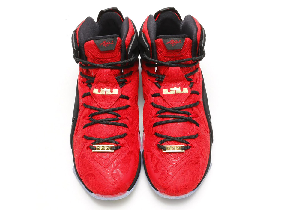 lebron 12 red paisley