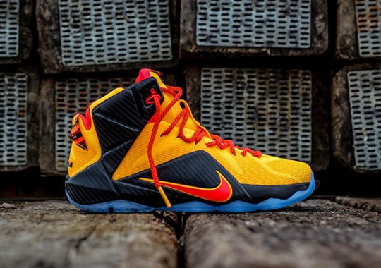 nike singapore lebron 12 laser orange cleveland cavs 1