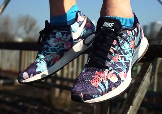 Floral Mesh Uppers On Nike’s New Pegasus 32 Running Shoe
