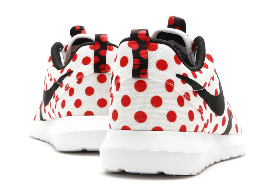 Nike Roshe Run Nm Polka Dots White Red 4