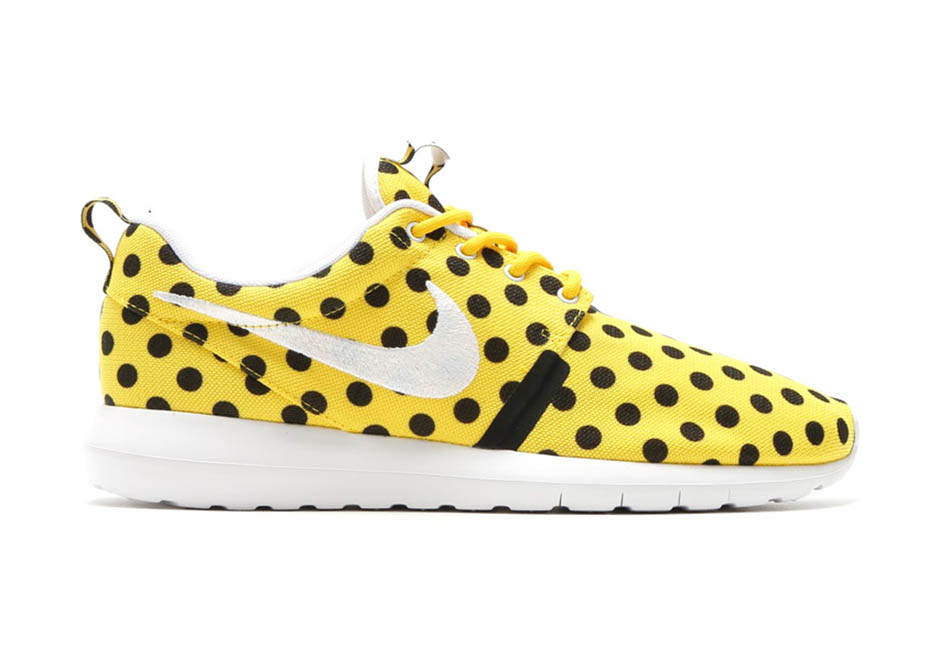 Nike Roshe Run Nm Polka Dots Yellow Black 1