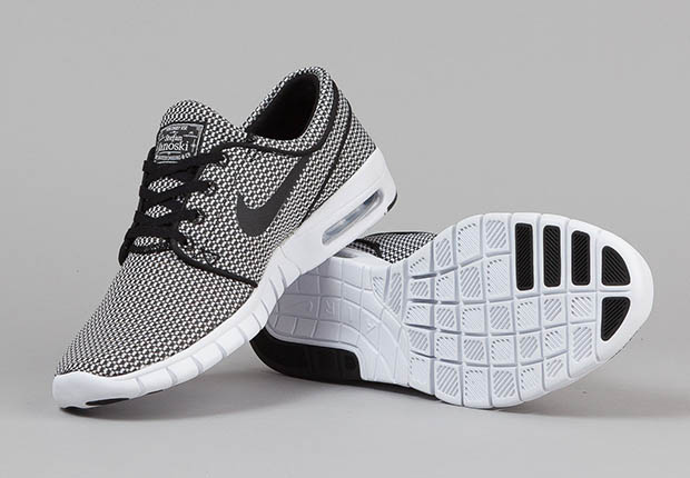 Black and White Textiles On The Nike SB 