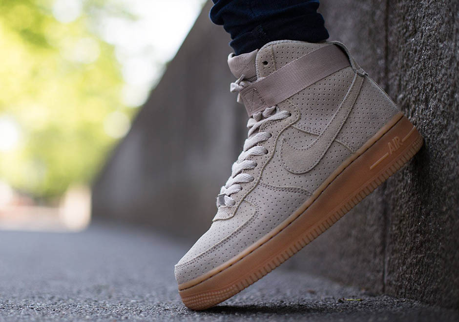 Perforated Suede And Gum Soles Invade The Nike Air Force 1 ...