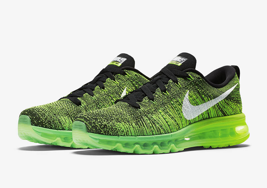 Nike Flyknit Air Max Voltage Green 1