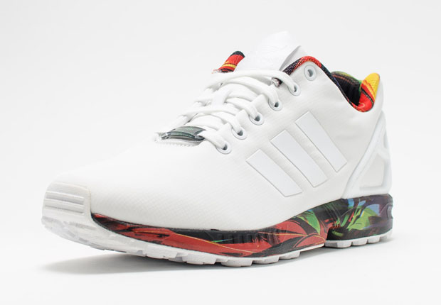 Adiads Zx Flux Printed Sole Floral 01