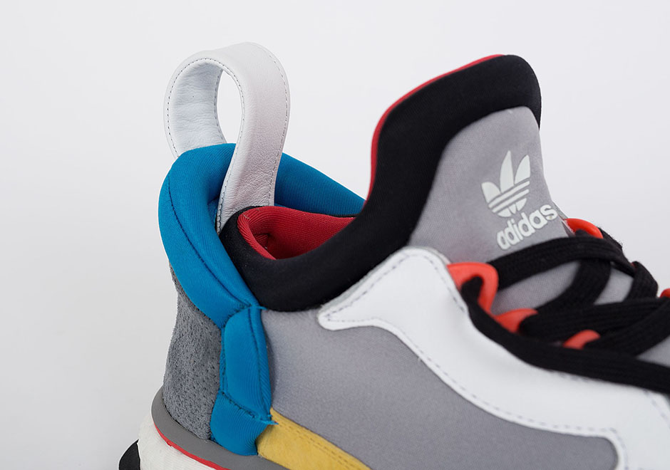 Adidas Blue Boost Grey Blue Red Yellow 4