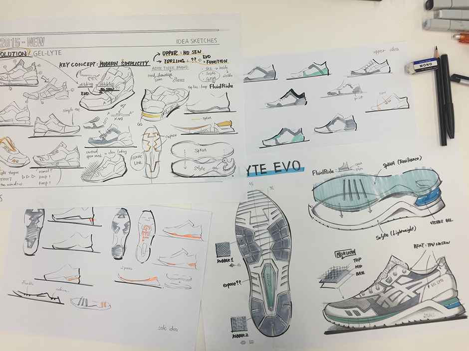 Asics Gel Lyte Evo Design Sketch Feature 10