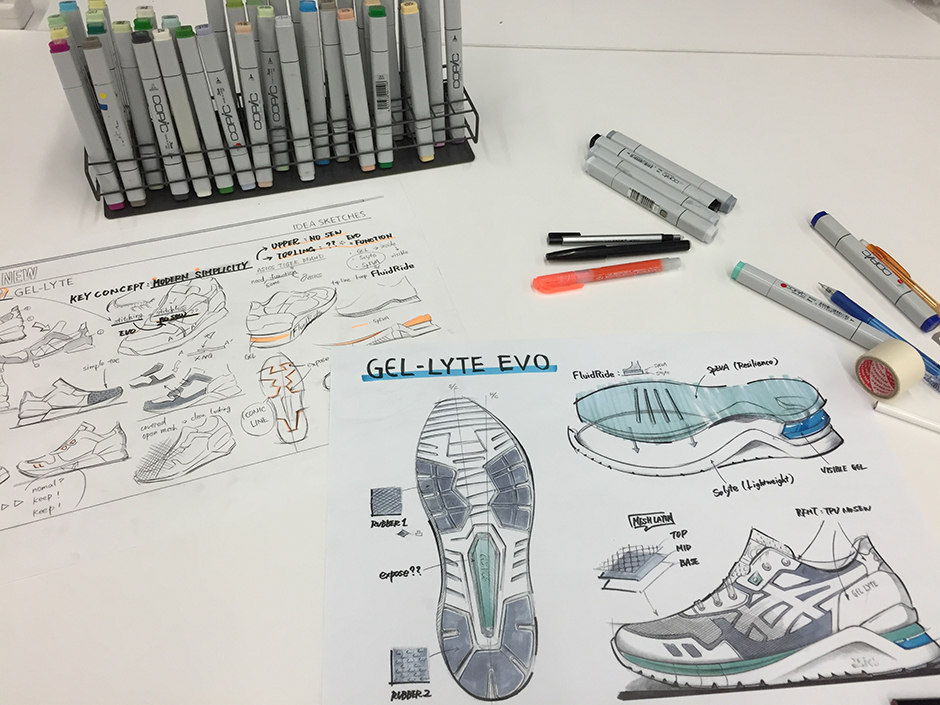 Asics Gel Lyte Evo Design Sketch Feature 12