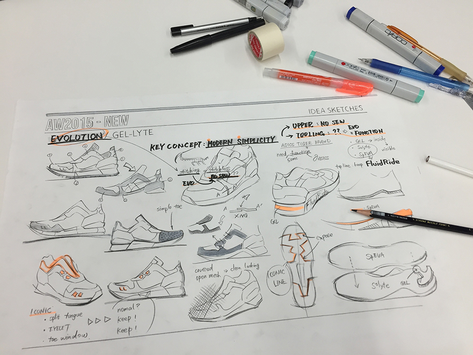 Asics Gel Lyte Evo Design Sketch Feature 13