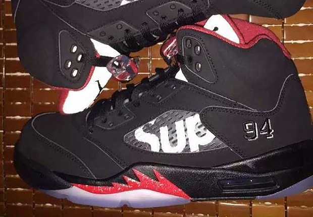 Black Supreme Jordan 5 | SneakerNews.com