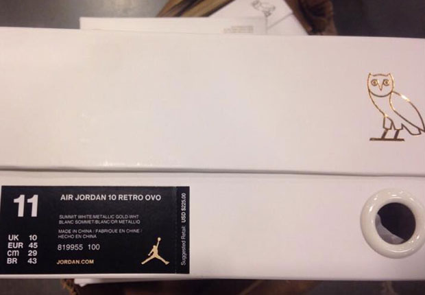 First Look At The OVO x Air Jordan 10 Packaging