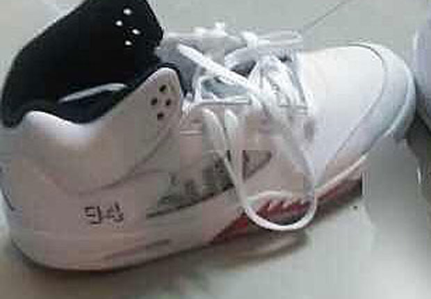The "White" Supreme x Air Jordan 5 Has Been Revealed