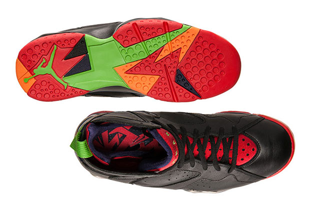 Peep The Dope Insoles On The Air Jordan 7 "Marvin The Martian"