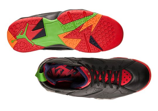 Peep The Dope Insoles On The Air Jordan 7 “Marvin The Martian”