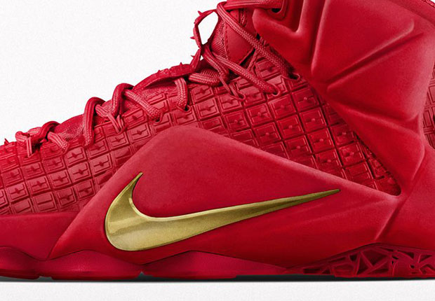Lebron 12 Id Rubber City Red2 2