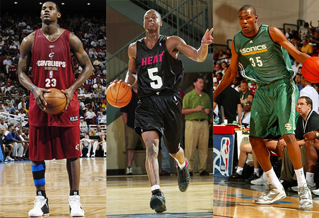 NBA Goes #TBT With LeBron, Wade, KD, And More In Summer League