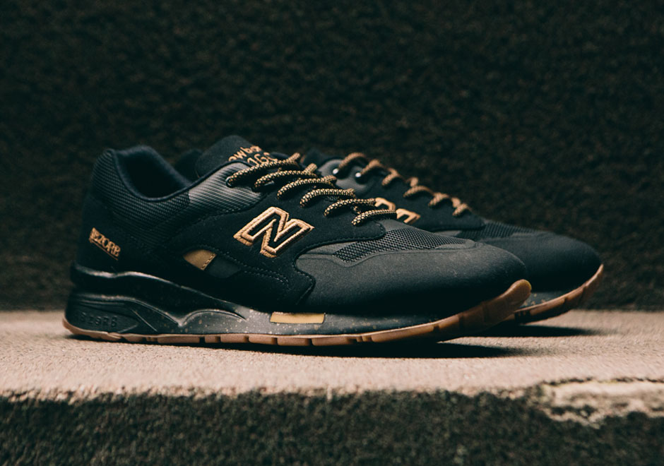 new balance 1600 black and gold