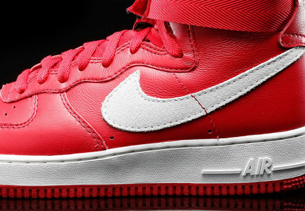 Nike Air Force 1 High Remastered Red White 1