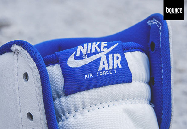 Nike Air Force 1 Hight Retro Qs Summit White Royal Blue 8