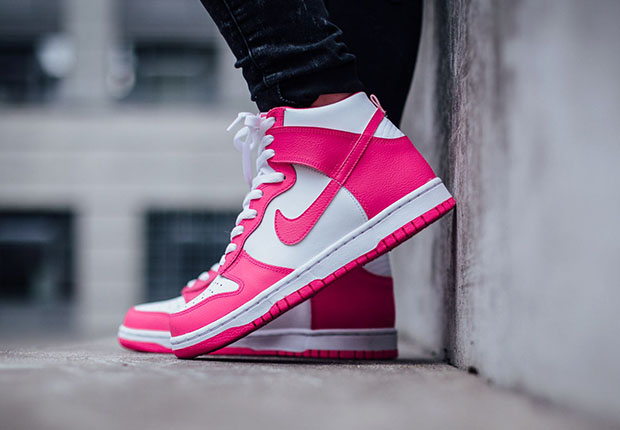 Nike Dunk High Gs White Pink 2