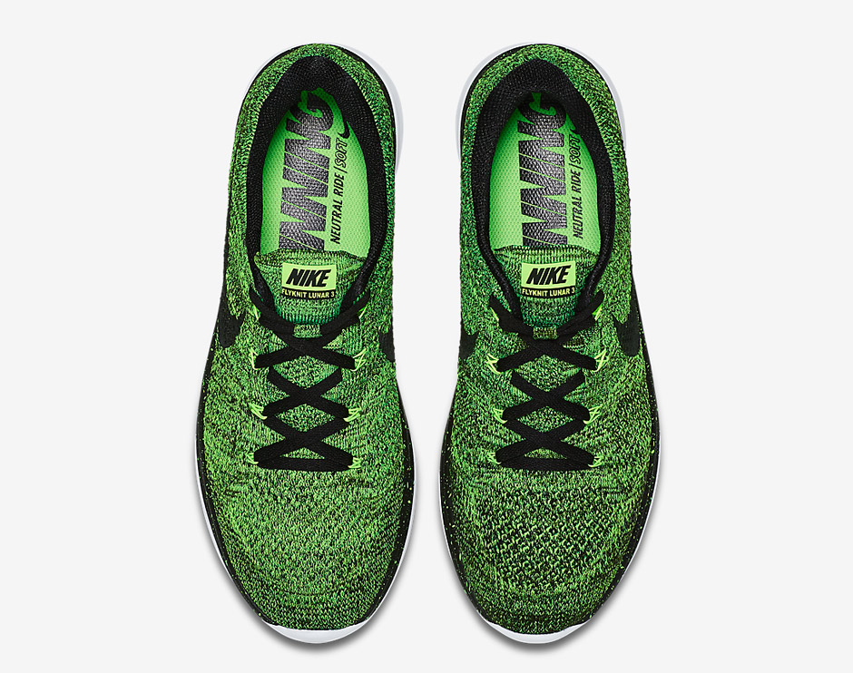 Nike Flyknit Lunar 3 Electric Green 04
