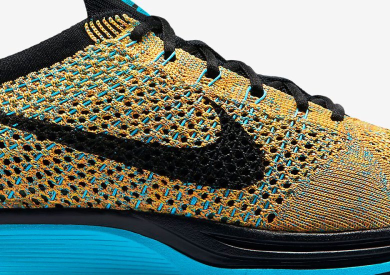 Nike Flyknit Racer – Bright Citrus – Blue Lagoon