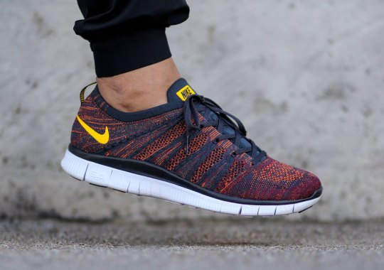 Nike Free Flyknit NSW – Anthracite – Laser Orange