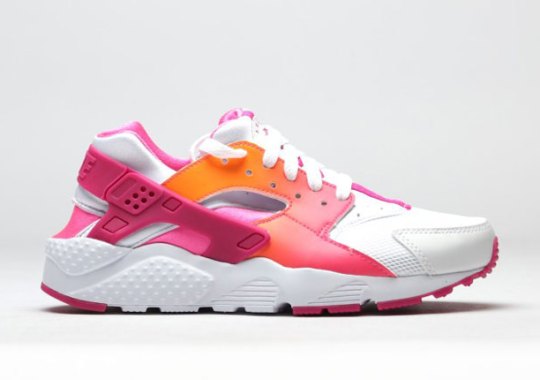 nike gs air huarache vivid pink 01