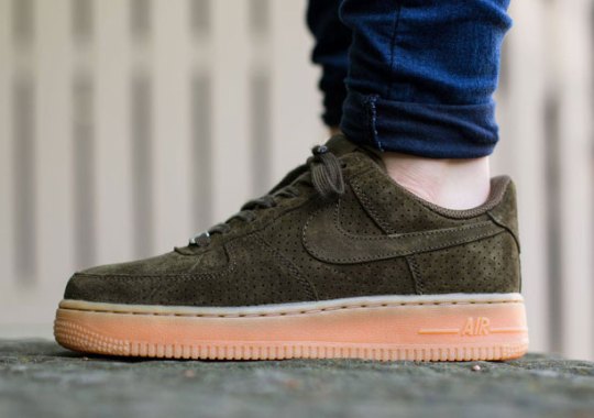 Dark Suedes And Gum Soles Look Incredible On The Nike Air Force 1