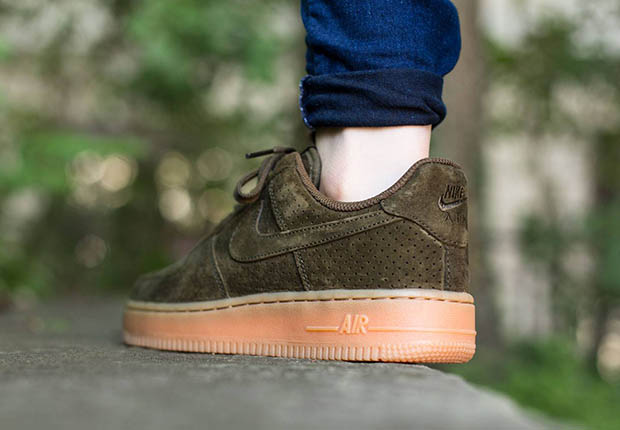 Dark Suedes And Gum Soles Look Incredible On The Nike Air Force 1 ...