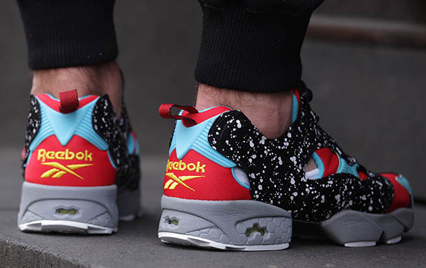 Reebok Instapump Fury Splatter Red Blk Blu Gry Wht 2