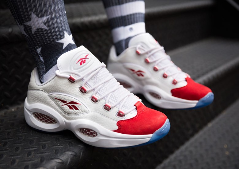The Reebok Question Low’s OG White/Red Colorway Launches Tomorrow