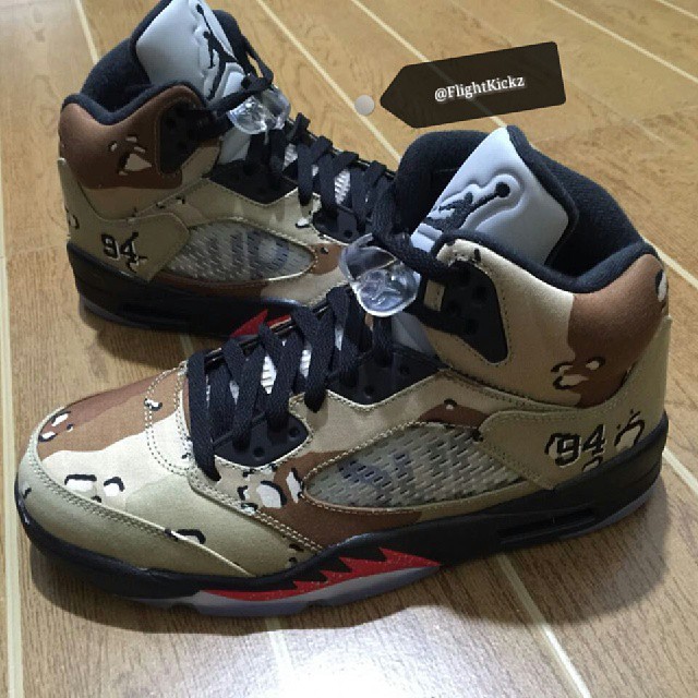 Supreme Jordan 5 Desert Camo | SneakerNews.com